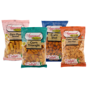Aggarwal Namkeen Corn Delight Snack Combo (Pack of 4) 800g