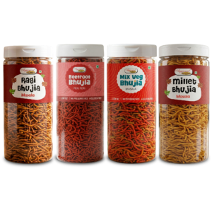 Aggarwal Namkeen Evening Healthy Bhujia Snack Combo (Pack of 4) 800g