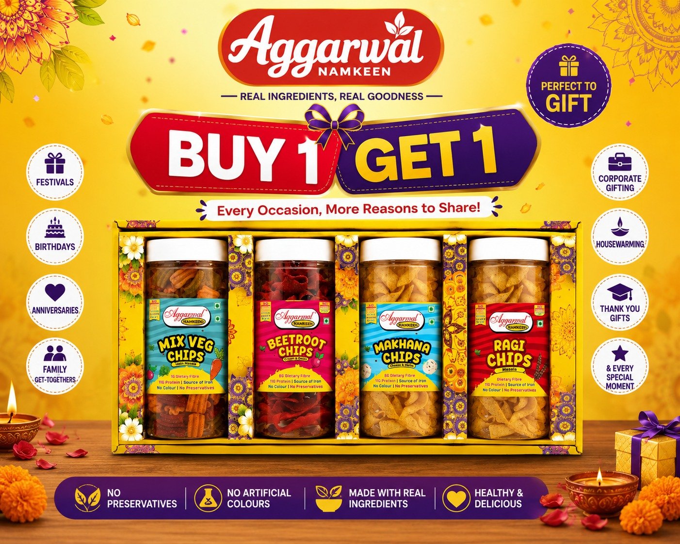Premium Healthy Combo Rakhi Gifting Hamper